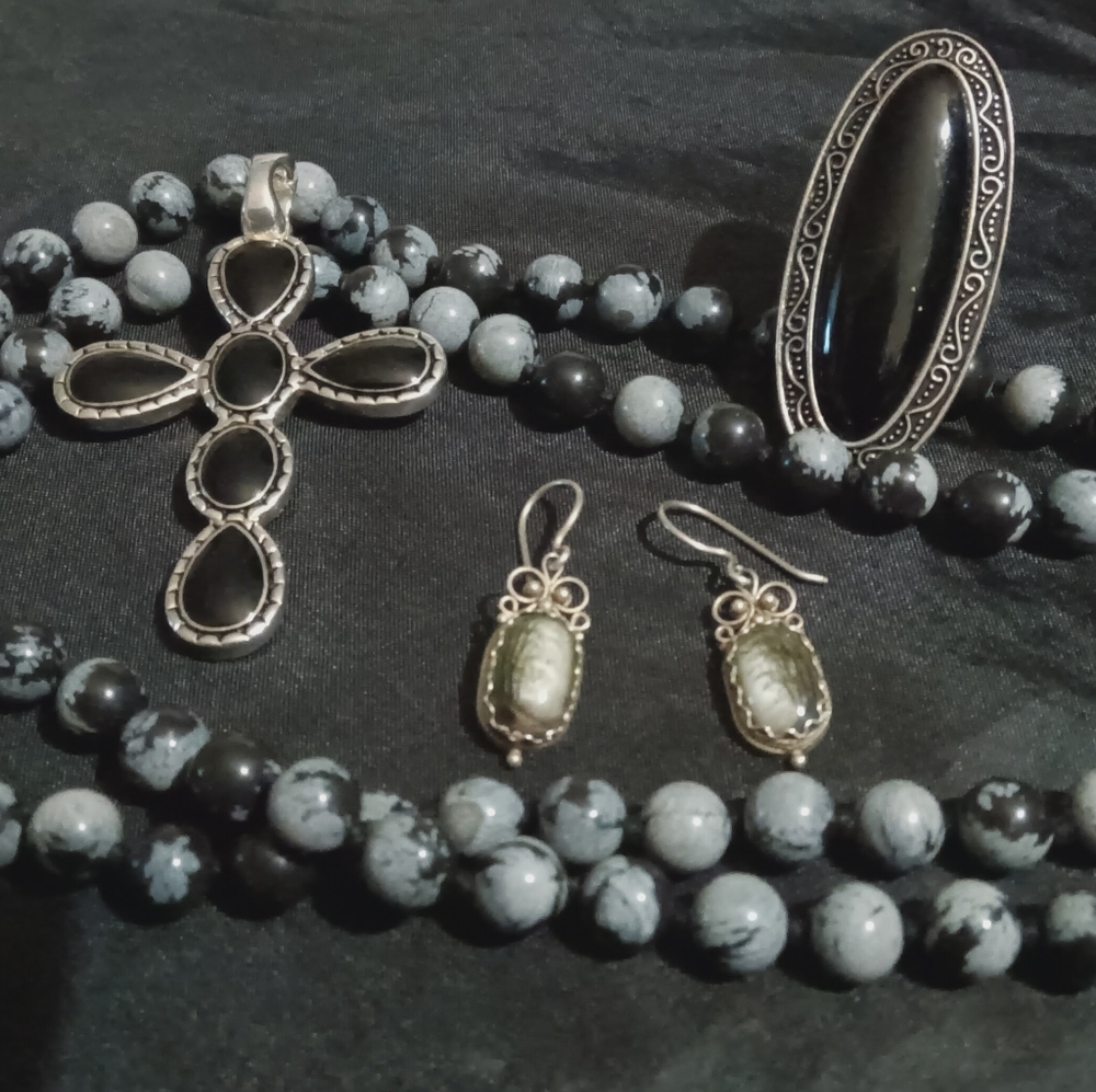Vintage Black /Gray Jewelry